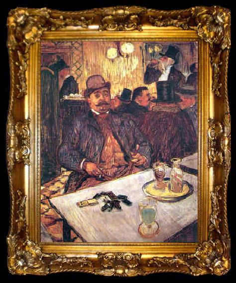framed   Henri  Toulouse-Lautrec M. Boileau Au Cafe, ta009-2